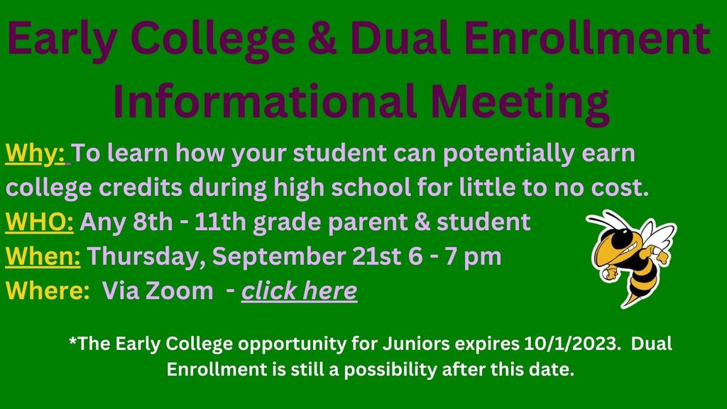 Early College & Dual Enrollment Information