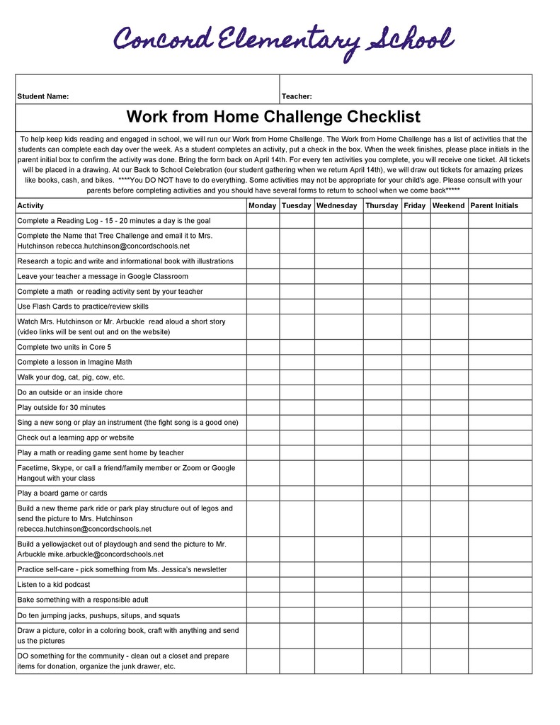 New ES Work from Home Challenge